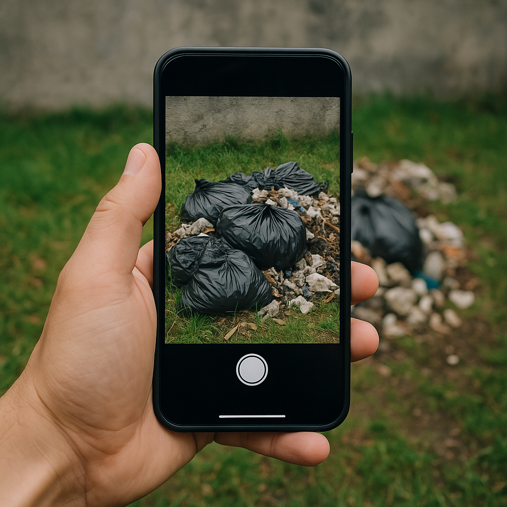 Reporte: imagen subida por el vecino